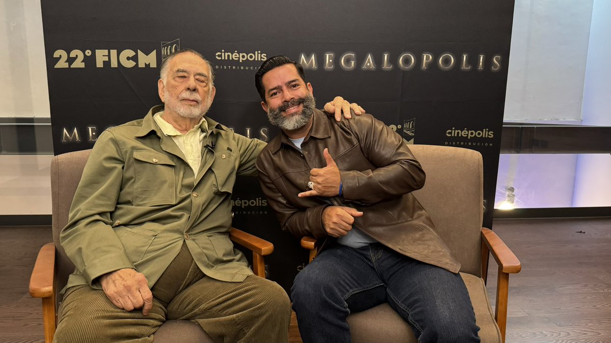 _OmarReyes_'s tweet image. ¡Qué lunes… con el Tío Pancho! 

Francis Ford Coppola en el #FICM22 presentará #Megalópolis su arriesgada propuesta que narra la utopía de César Catilina, un arquitecto que busca reconstruir NY después de un desastre…

Tipazo… los más grandes, los más nobles @FICM