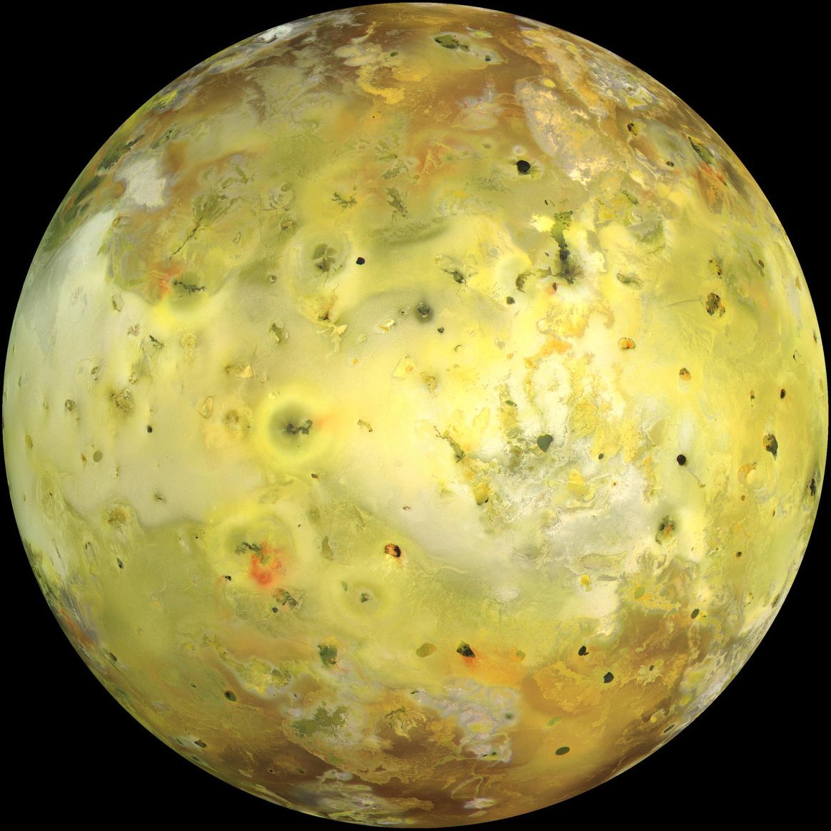 redditSpaceView's tweet image. Jupiter's moon Io in true color
