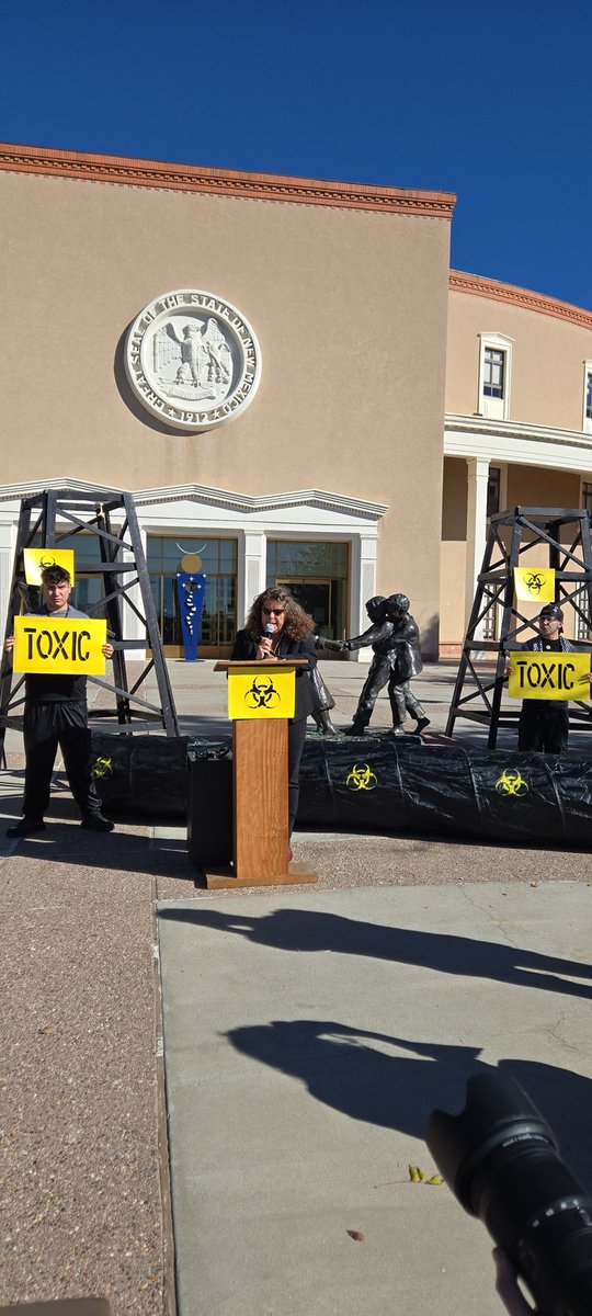 While much of the world bans #Fracking  - #BigOil is pushing #NewMexico to exempt their toxic wastewater and PFAS "forever chemicals" from common sense  regulation. No more sacrifice zones - we have to stop #FossilFuels