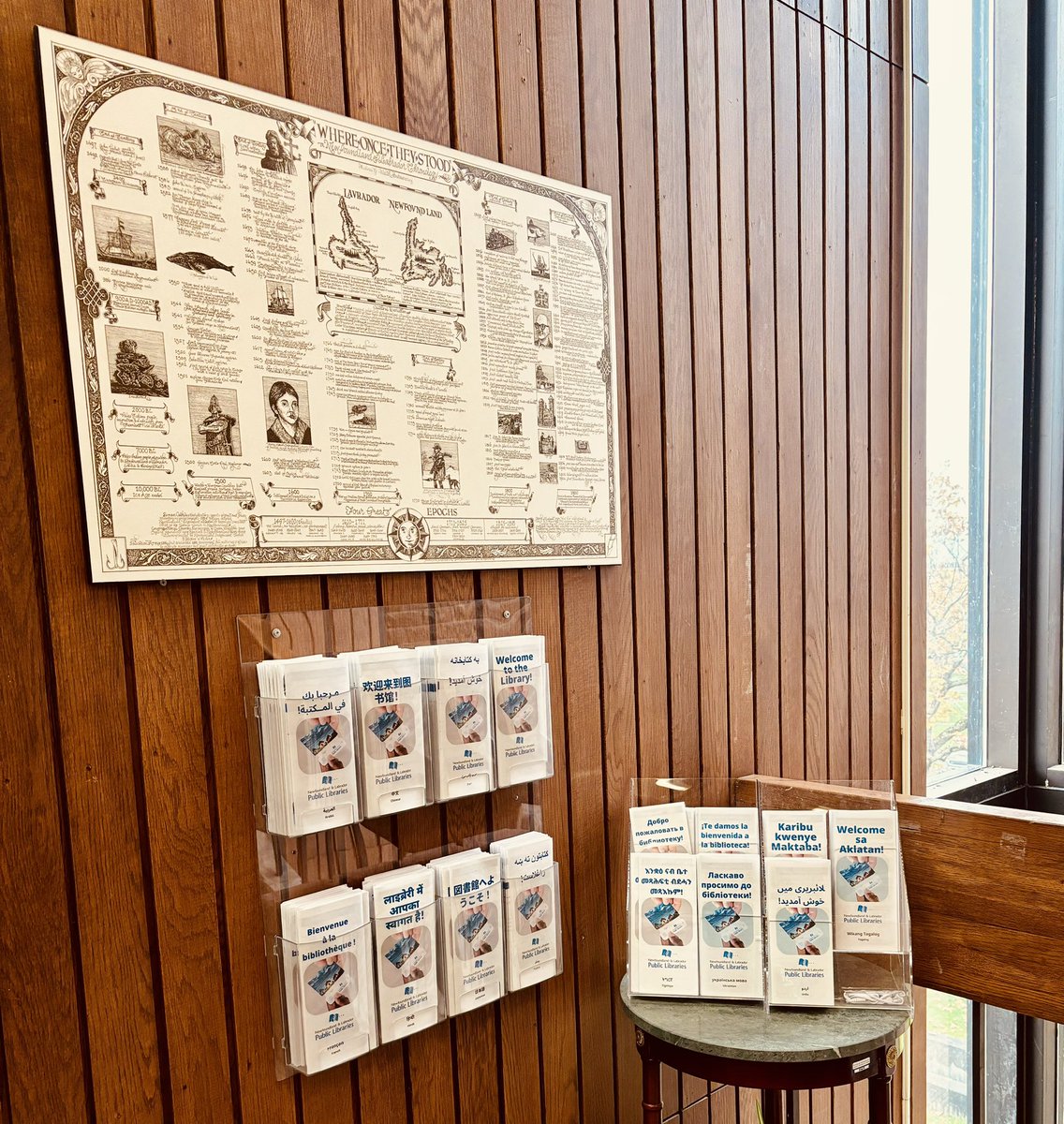 Our public libraries are so very valuable for multi-language learners as well as their families. Great to see these pamphlets in multiple languages at A.C. Hunter this evening!