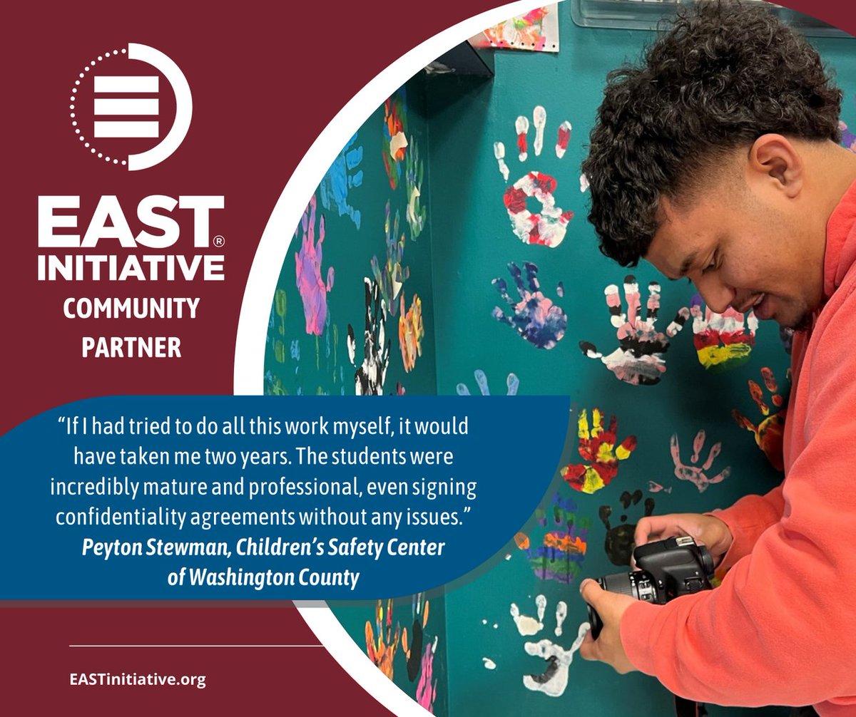 EASTinitiative's tweet image. Read about the impact EAST students have made in the Children&apos;s Safety Center of Washington County at news.eastlink.me/CSC.