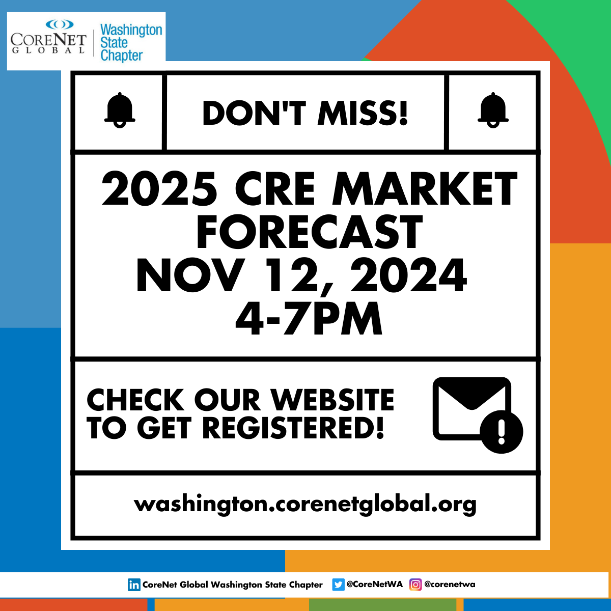 📢 4 Weeks to the CRE Market Forecast! 📅
Join us on Nov 12, 2024, for an exclusive Fireside Chat on the future of Commercial Real Estate. Don't miss expert insights &amp; strategies for 2025! 🎤 Speaker announcements next week!
💼 Register now!