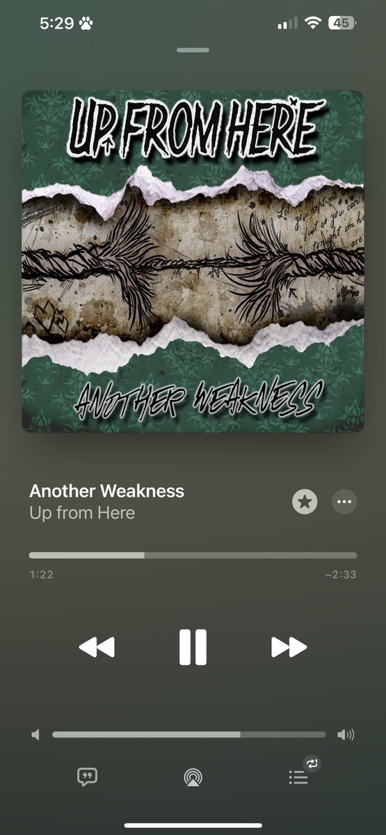 Babygirl_emily_'s tweet image. If anyone hasn’t listened to another weakness by @UpFromHereMusic i definitely recommend. It’s on repeat and still can’t get enough of this song 🙌😭❤️