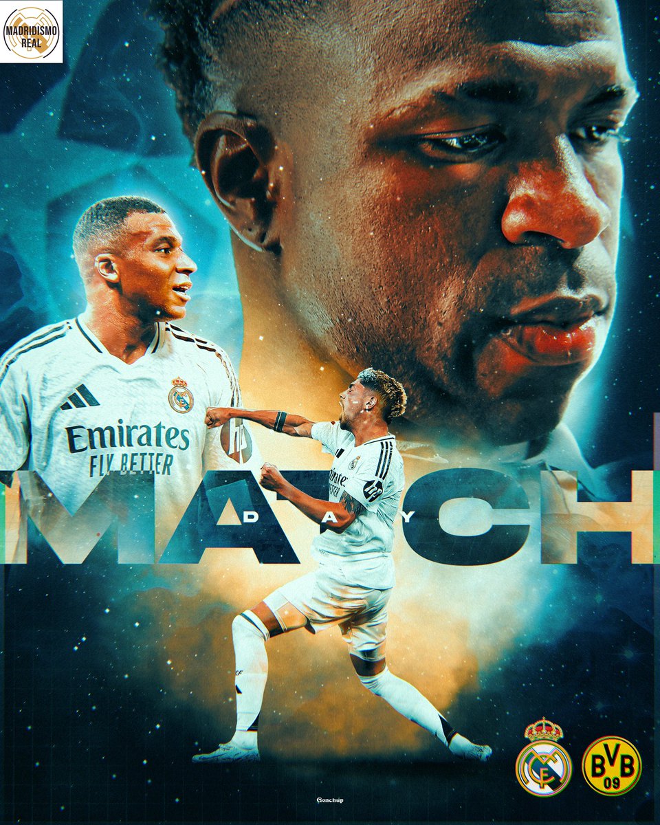 Madridismoreal's tweet photo. REAL MADRID 🆚 BORUSSIA DORTMUND 🤍💛 https://t.co/2kV8sq1evZ