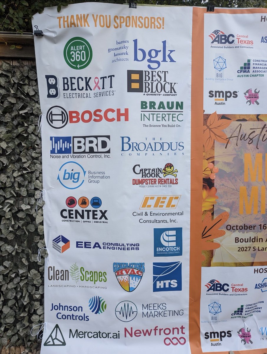 We loved sponsoring and attending the Fall Mega Mixer hosted by <a href="/ilincp/">I-LinCP</a>, <a href="/SMPSAustin/">SMPS Austin</a>, <a href="/AGCofA/">AGC of America</a> and other awesome organizations.
