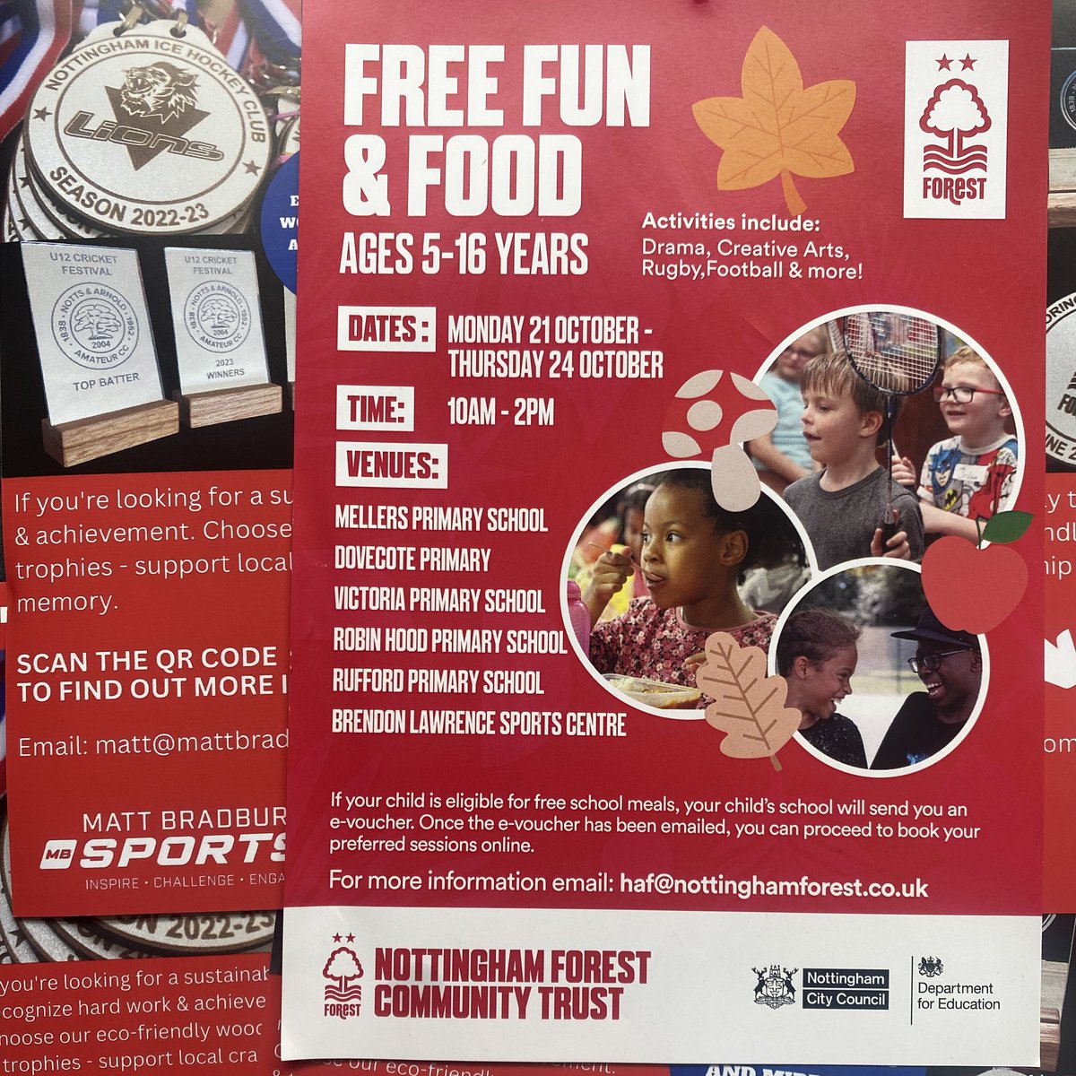 Working with <a href="/NFFC_Community/">Nottingham Forest Community Trust</a> this week as part of the Holiday and Food October half term programme. Delivering Urban Hockey sessions for 5-16 year olds #InspireChallengeEngage