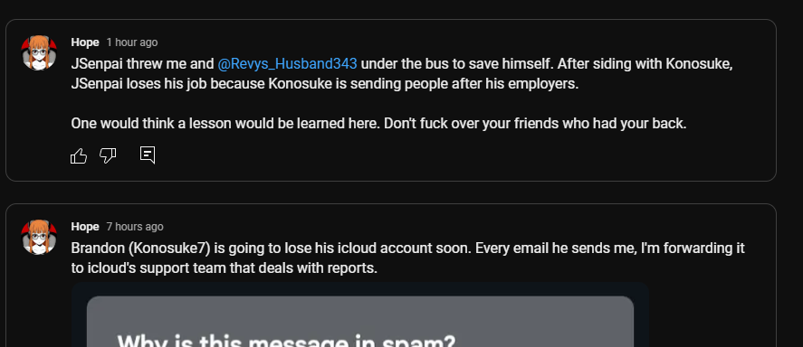 RezzedNovaExpsd's tweet photo. Nova is going to report people for calling them out for hanging out with pedophiles and dating minors. I also find it funny that Nova now friends with Mister Anime 343 who complained about the age of consent being increased from 13 to 16 in Japan. https://t.co/xGDLtZxaM4