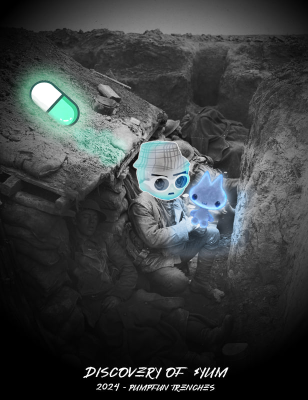 I was wandering trough the <a href="/pumpdotfun/">pump.fun</a> fun trenches recently and found this cute glowing creature. How he got there, I don't know...

Apparently he's from another universe...

We have to send him past the moon to find his home planet...

Are you down to help $YUM get back home?