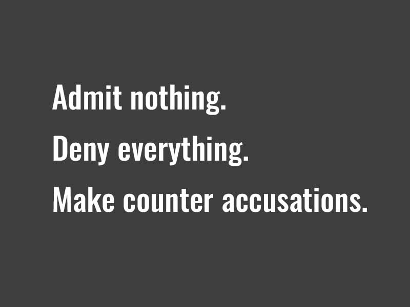 JDAdamsAuthor's tweet image. The 3 Golden Rules of Lying &amp;amp; Deception
Intelligence Tradecraft 101, First week

This is the “counter accusation“ part where you’re so busy dealing with bread crumbs of deceit the public forgets about the #RealProblem !