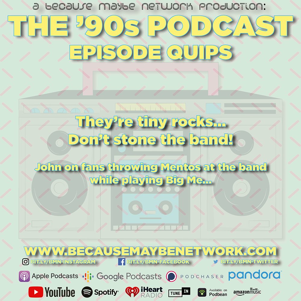 _BecauseMaybe's tweet image. Seriously… Don’t!

bit.ly/90sP-S11-E06

#90spodcast #podcast #nostalgia #throwback #90s #90sreview #albumreview #foofighters #debutalbum #davegrohl #goodgreif #illstickaround #bigme #soloalbum #rock #alternative