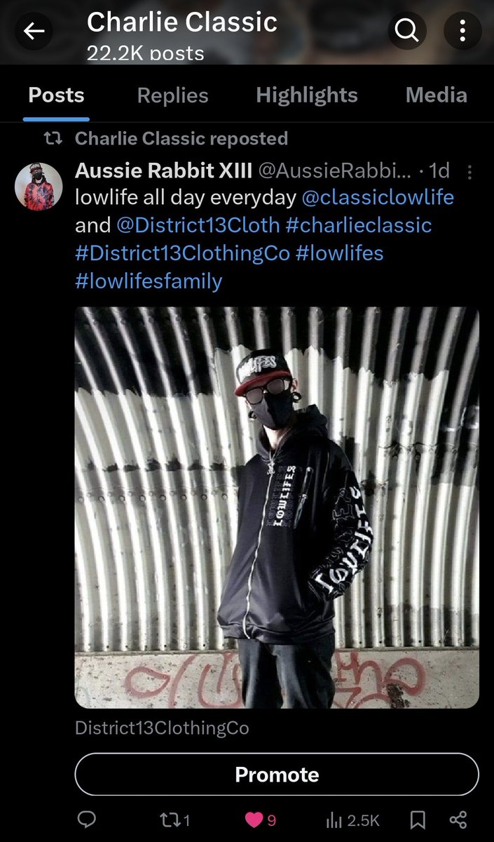 AussieRabbit13's tweet photo. Feeling the love from the number one lowlife himself Mr @classiclowlife #charlieclassic #lowlifereppin #lowlifes #lowlifesfamily https://t.co/69DDZ56Gra