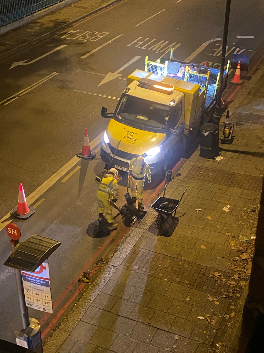 EmmaBoyle's tweet photo. @TfL are you actually serious?! Digging up roads at 10.45pm https://t.co/33958HMA2q
