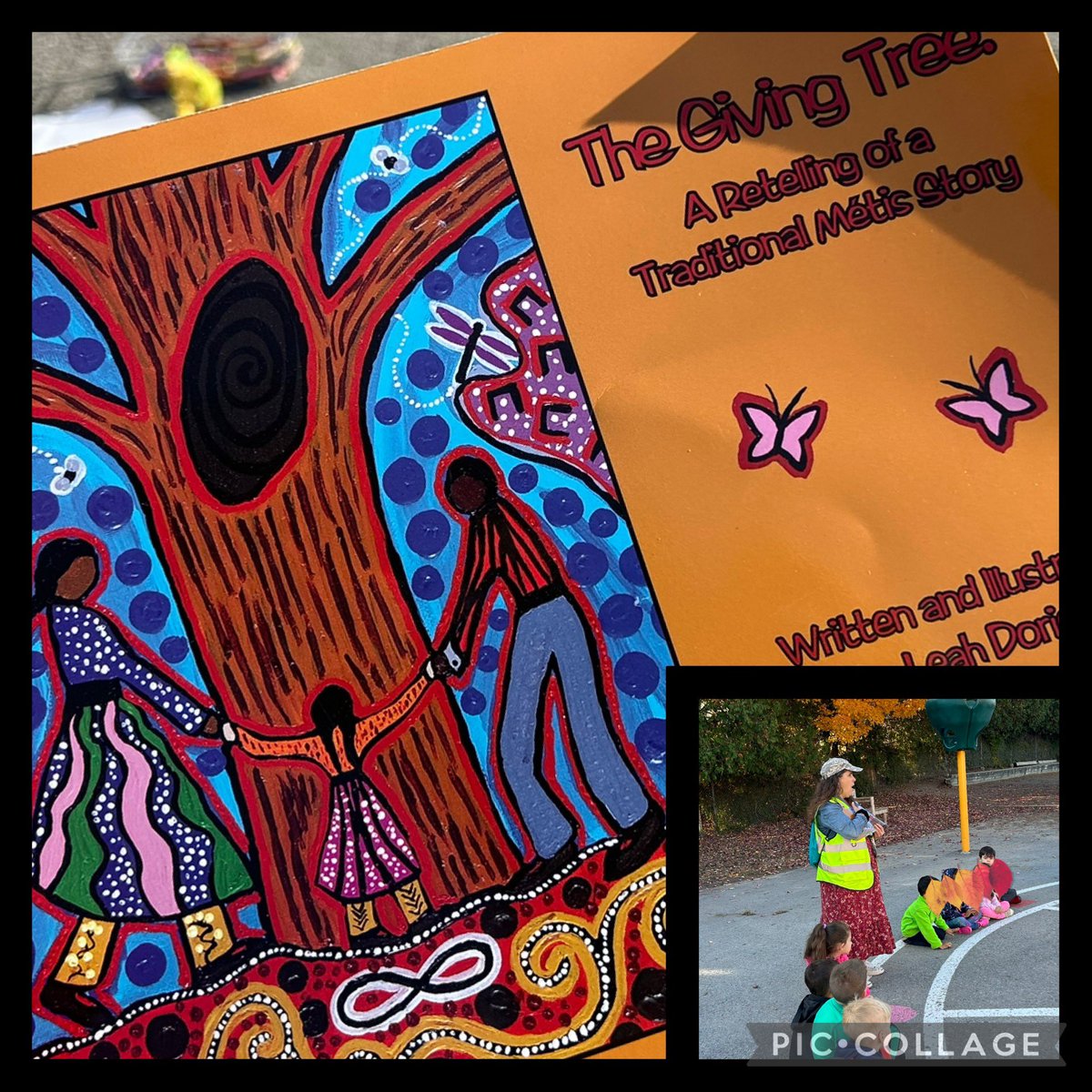 MsLisa4321's tweet photo. We kicked-off #TakeMeOutsideWeek with Mme @LauraAnnP2 reading “The Giving Tree” to all of our MON Kinder Friends.🌳
Merci, Mme Laura! ♥️
@StMonicaOCSB #MONmoments #ocsbOutdoors #TakeMeOutside @takemeoutside @ocsbindigenous https://t.co/CwD9qkM9L2
