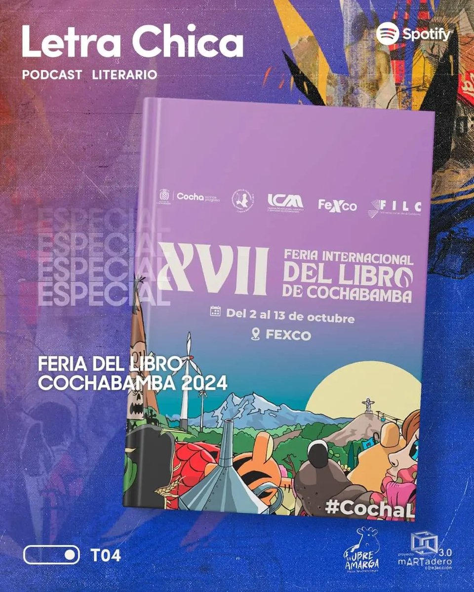 Tenemos nuevo programa! Esta vez dedicado a la Feria Internacional del Libro de Cochabamba @filc_2024

Te dejamos el enlace aquí o en nuestra bio.

open.spotify.com/episode/0D6Jdw…