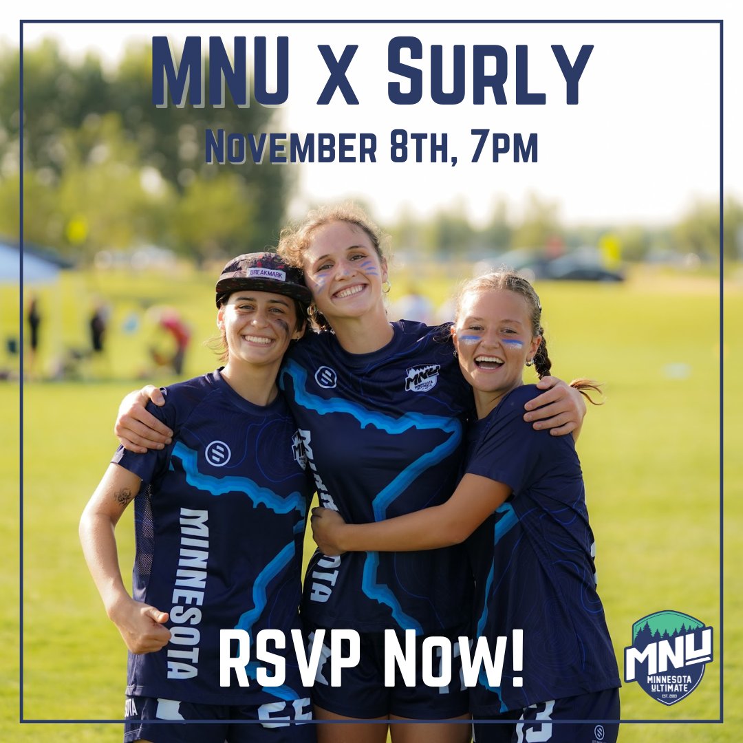 🎉 Join MNU on November 8th at 7 PM in Scheid Hall at Surly Brewing. A portion of all drink sales will go towards 2025 MNU scholarships. Please click here to RSVP for the MNU x Surly event: 
form.jotform.com/242904548988171