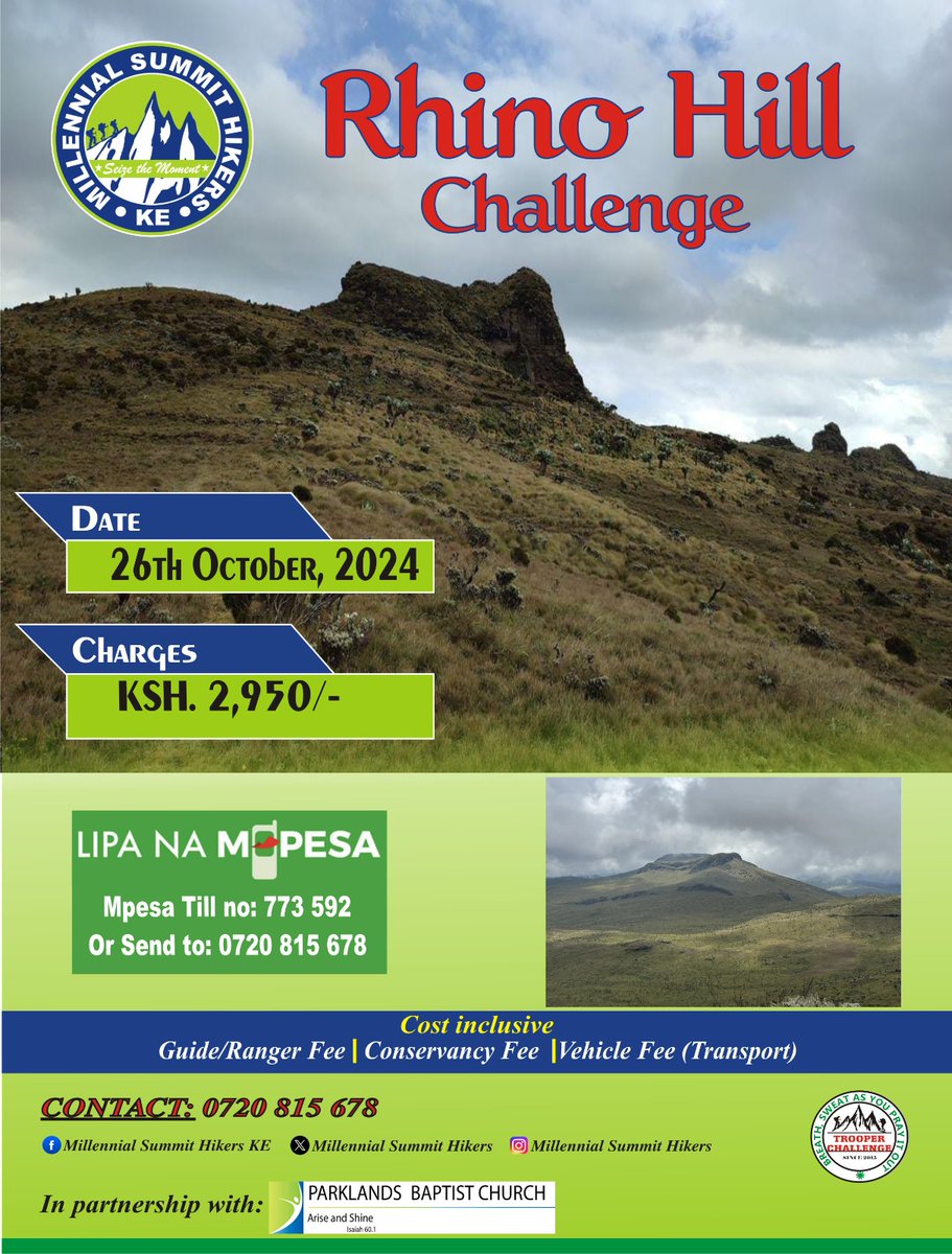 SummitHikers's tweet photo. Did you know that The Rhino Hill summit is 3,890mamsl
:: ::
:: ::
#hikingtrails #TrooperChallenge #Breathsweatasyouprayitout #pray #hikingbuddies #peaks #pbc #millennialsummithikers #siezethemoment
#trekking #mountainviews #photooftheday #photography #millennials #letsgohiking https://t.co/ttGQNcdGJj