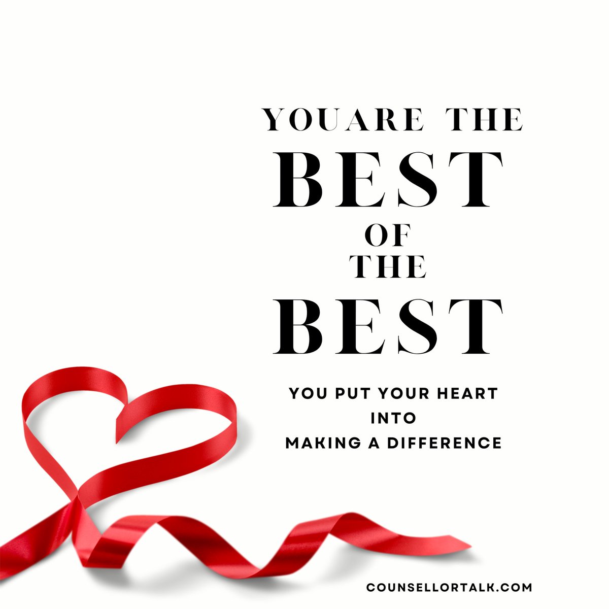 Too often we don’t tell the people that help us that they made a difference. Feel free to download and pass this along to a #psychologist #counsellor #therapist #educator #edchat #scchat #schoolcounselor