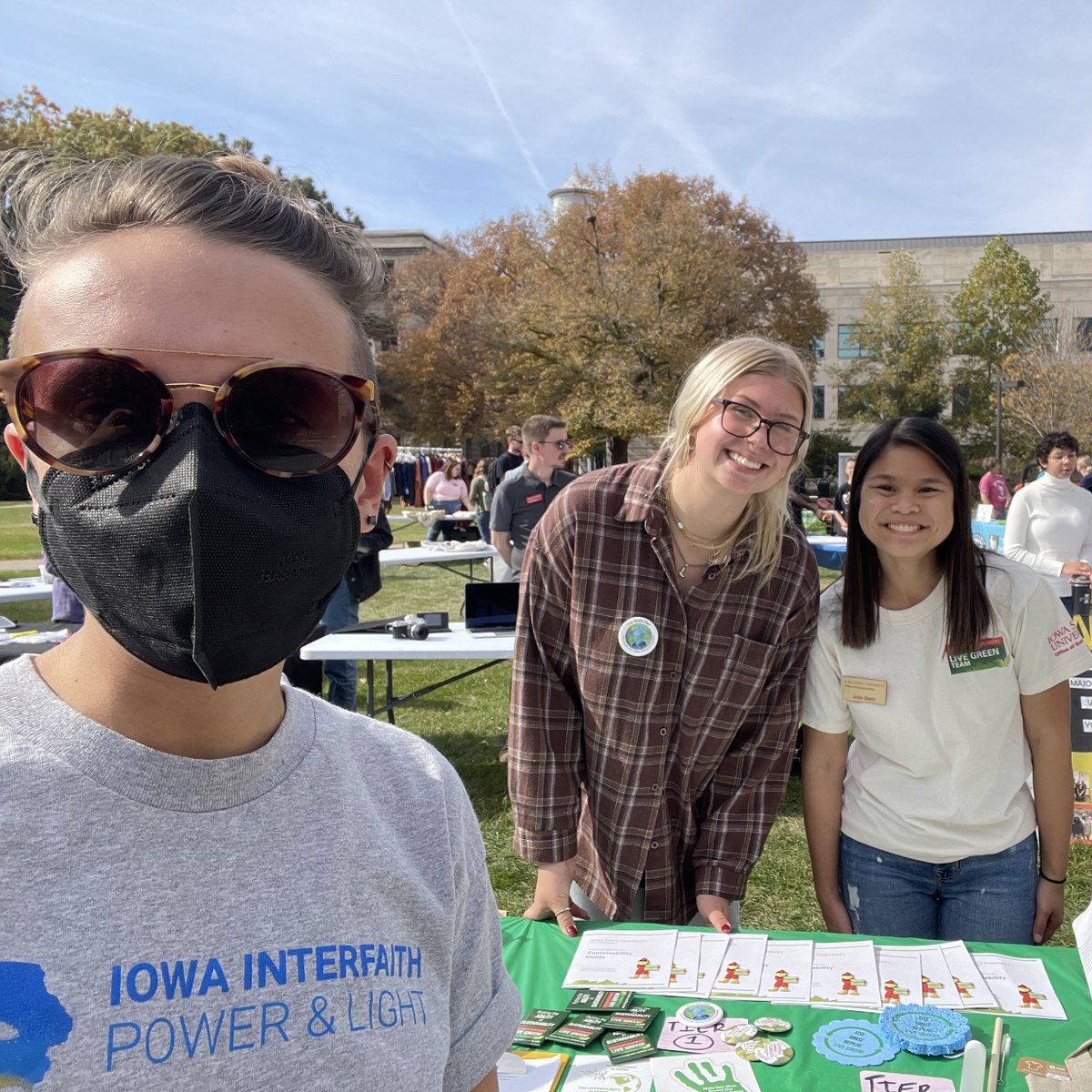 iowaipl's tweet photo. Iowa IPL staff had an amazing time at the @ISULiveGreen Sustainability Celebration in Ames today! Despite the unseasonable heat, we made many meaningful connections and shared lots of climate stories โป๏ธ๐ณ
.
#CalledToClimateAction https://t.co/vSvp68BuV5