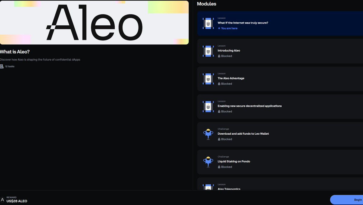NFTNewProjects🎁 - Bad Shiba Inu 🐶 (@nftnewprojects) on Twitter photo For all those who want to earn some $ALEO 🎁😎
Currently <a href="/coinbase/">Coinbase 🛡️</a> has some gifts available for learning, where if we complete some of them, we can receive the reward without waiting.
coinbase.com/join/RJGDESC
#Airdrop #CoinbaseWallet #Aleo #FreeCrypto For all those who want to earn some $ALEO 🎁😎
Currently <a href="/coinbase/">Coinbase 🛡️</a> has some gifts available for learning, where if we complete some of them, we can receive the reward without waiting.
coinbase.com/join/RJGDESC
#Airdrop #CoinbaseWallet #Aleo #FreeCrypto