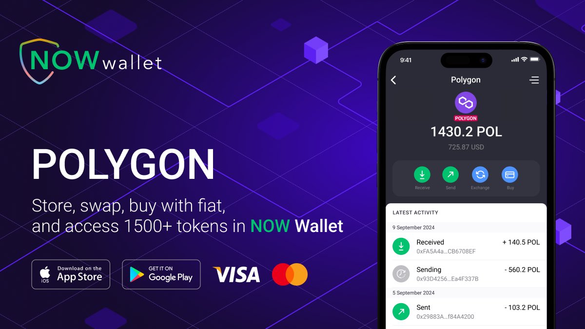 dexvraio's tweet photo. 🚨 @NOW_Wallet now supports the $MATIC to $POL upgrade!
🎨 @0xPolygon is enhancing its token for a unified blockchain experience. The new $POL will be essential for gas fees, staking, and governance.
⚡ Upgrade your MATIC to POL seamlessly in NOW Wallet today
🪙 #NOWWallet is a non-custodial wallet that ensures your privacy and security by storing funds directly on your device and not collecting any personal data.
🔽VISIT
https://t.co/fSbXfWbHMv