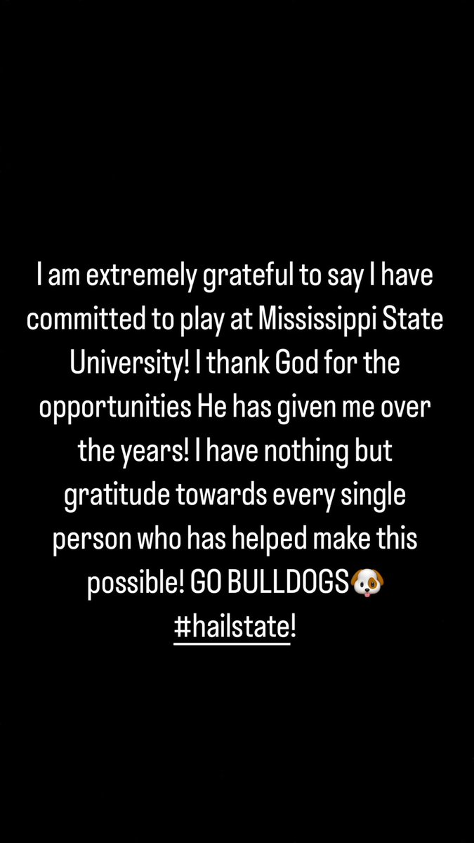 COMMITTED #hailstate🐶