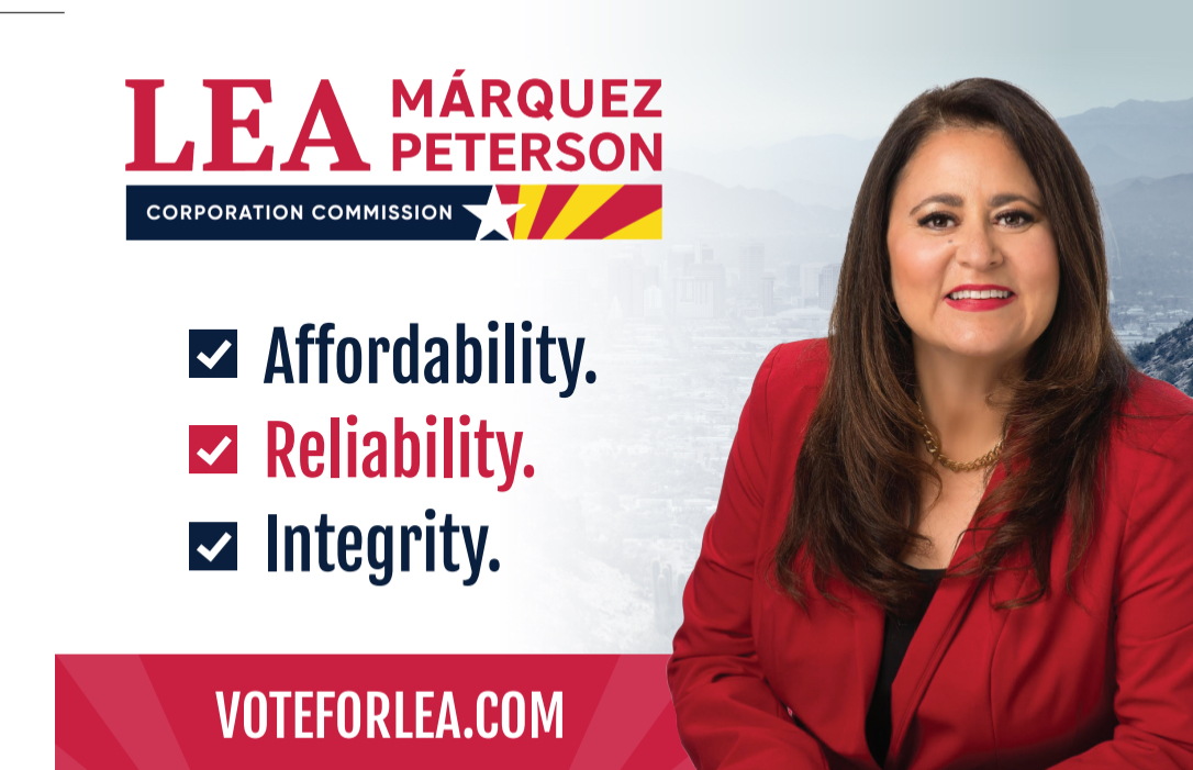 LeaPeterson's tweet photo. I’m a wife, mother and former small biz owner. I also served as President of the Tucson Hispanic Chamber. I would appreciate your support for re-election to the ACC. I’ve worked hard to ensure energy reliability for our families at the most affordable utility rates. Thank you! https://t.co/9uVjTz4aV3