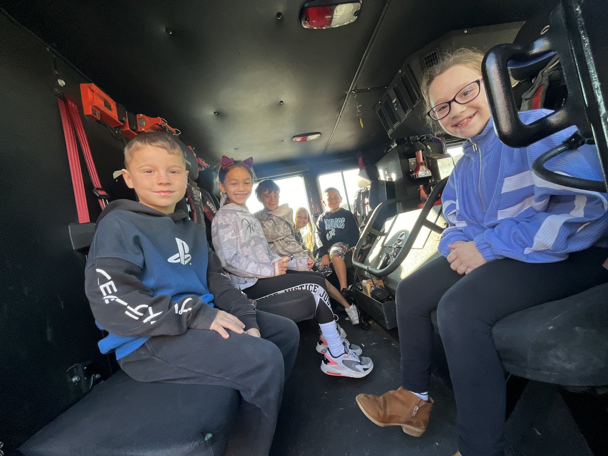 Thank you to all the Firefighters who took the time to teach Second Grade all about Fire Safety today! We loved checking out the fire truck 🚒🧯👨‍🚒 <a href="/OaksSchool3/">Oaks School #3</a>