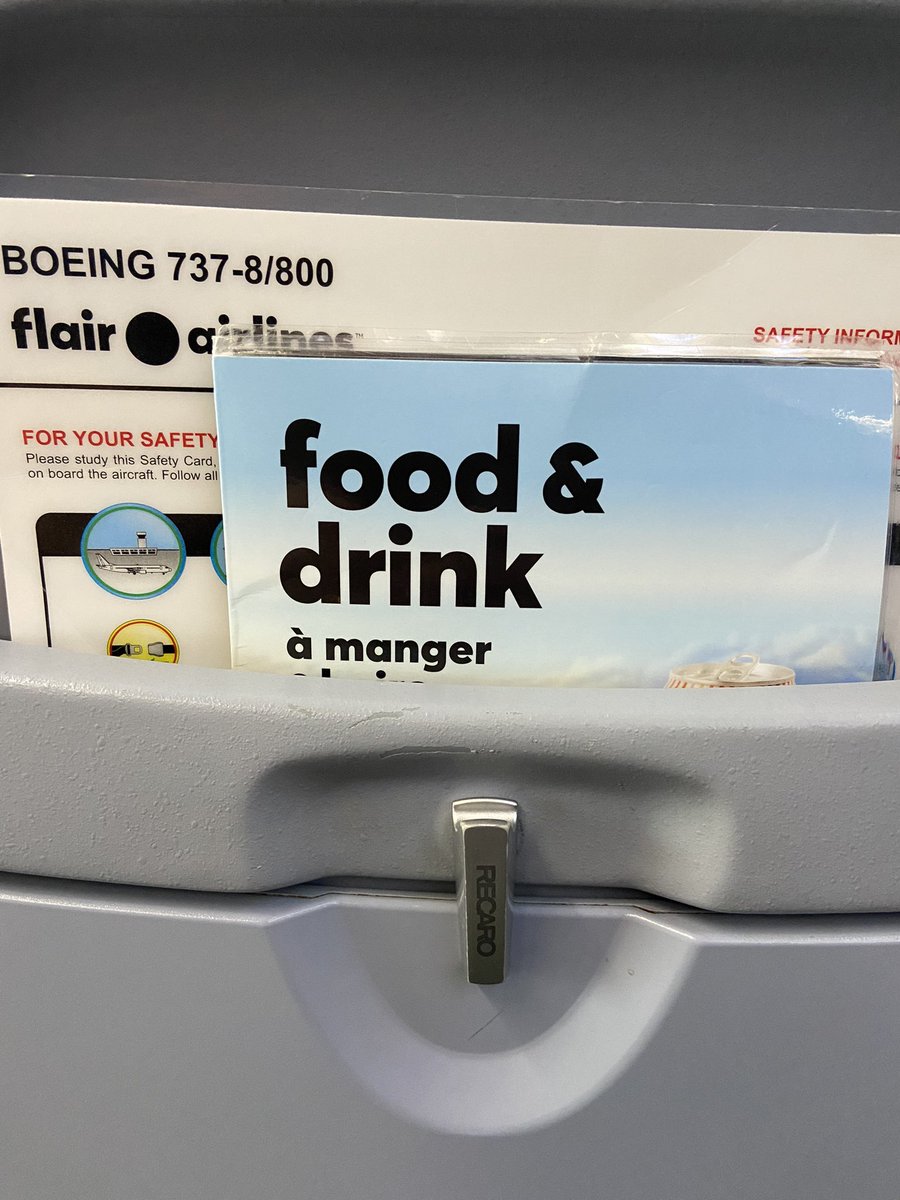 MyTorontoHome's tweet photo. Flight 8620 from Calgary October 21 flight crew allowed this for takeoff. #flair #cdnairline #canadaflight #transportcanada https://t.co/XWJ56zsM9f
