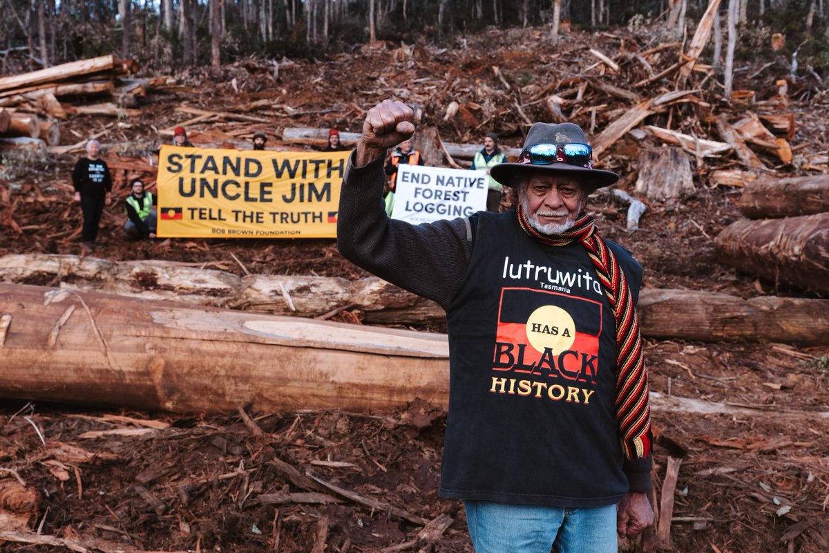 Bob Brown Foundation (@bobbrownfndn) on Twitter photo #BREAKING: Palawa elder Jim Everett Puralia Meenamatta is on country in Tasmania’s central highlands to defend native forests from logging. Police are on site. <a href="/StandwithUncJim/">Uncle Jimmy</a>
bobbrown.org.au/jim-everett-ta…
#Politas #BREAKING: Palawa elder Jim Everett Puralia Meenamatta is on country in Tasmania’s central highlands to defend native forests from logging. Police are on site. <a href="/StandwithUncJim/">Uncle Jimmy</a>
bobbrown.org.au/jim-everett-ta…
#Politas