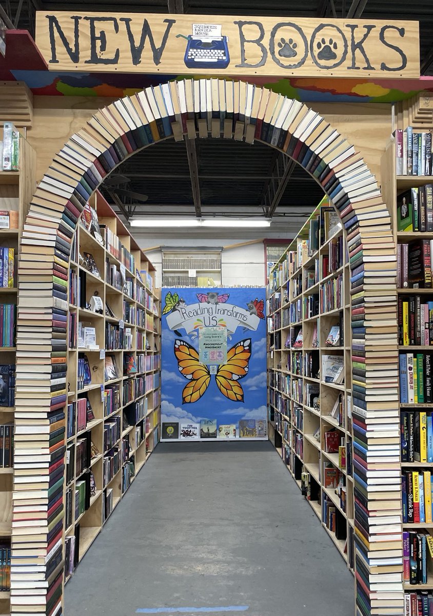 MarycmPhil's tweet photo. Stumbled upon the cutest/coolest bookstore today. Cupboard Maker in Enola, PA. Rows and rows of new and used (even found several of my essays in past Chicken Soup for the Soul) books. #FoundintheWild. The store is also home to friendly felines. 🩶🐈⬛📕#books https://t.co/nNlPVAx8dr