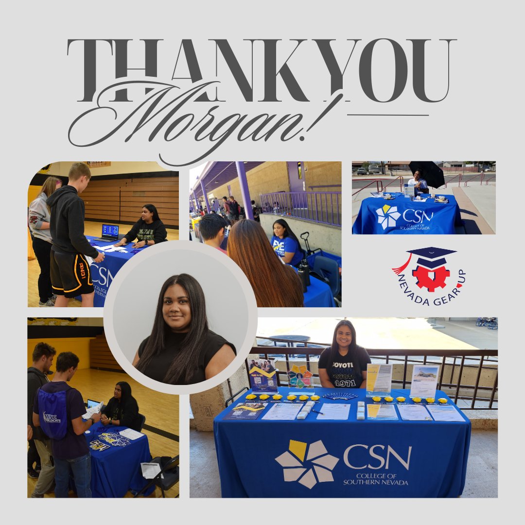 #ICYMI Last week we celebrated CSN FYCA Morgan's last day with Nevada GEAR UP! 😭 Thank you so much Morgan for all you've done for Nevada GEAR UP! Best of luck in your new position!! 🎉🥳 🎊#thankyou #newjourney #collegereadiness #careergoals #GEARUPworks