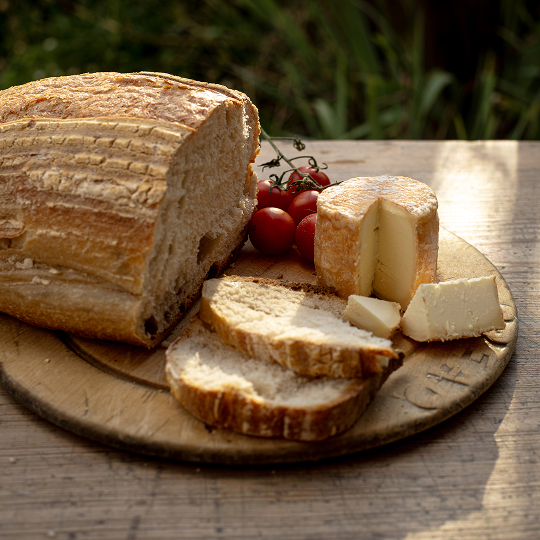 Life is good – especially when the reward for our design work is a freshly made cheese with a smiling sheep on it. Thanks to @pryhousenorthumberland #labeldesign #graphicdesign #packagingdesign