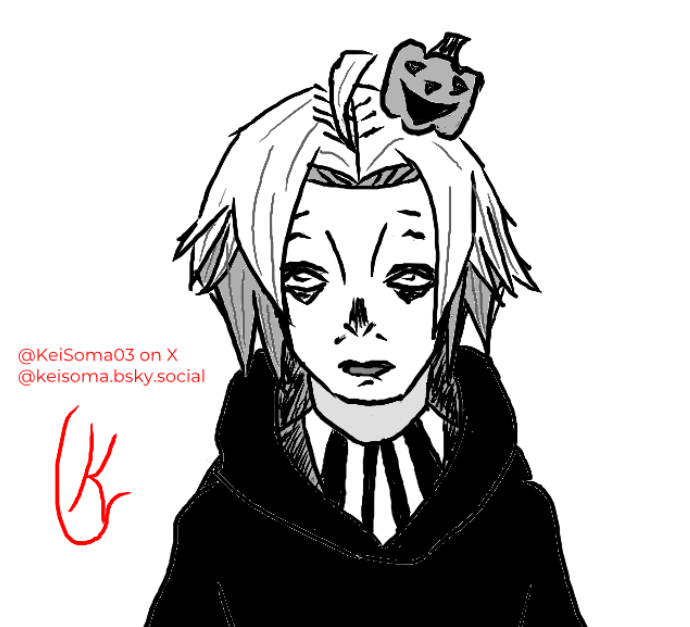 Drew a Halloween flavored Takizawa for <a href="/ChoujinXArtRT/">Choujin X Artwork Retweet</a> 's #SPOOKY石田スイ Magma Board. Ishida's works are close to my heart, and I participated in the Choujin X Anniversary Magma board, so there was no way I'd miss this.