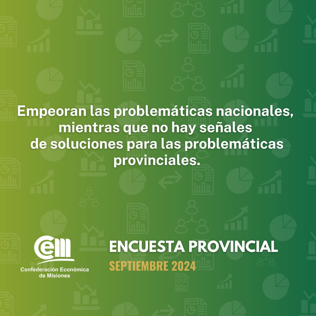 CEMISIONES's tweet photo. ENCUESTA PROVINCIAL 

Estos principales hallazgos de la Encuesta impulsada por la Comisión de Comercio y Servicio de la #CEM 🧵👇🏼

🇦🇷 Más del 61% de los empresarios cree que Argentina crecerá en los próximos 6 meses. https://t.co/qq3rg2CHR8