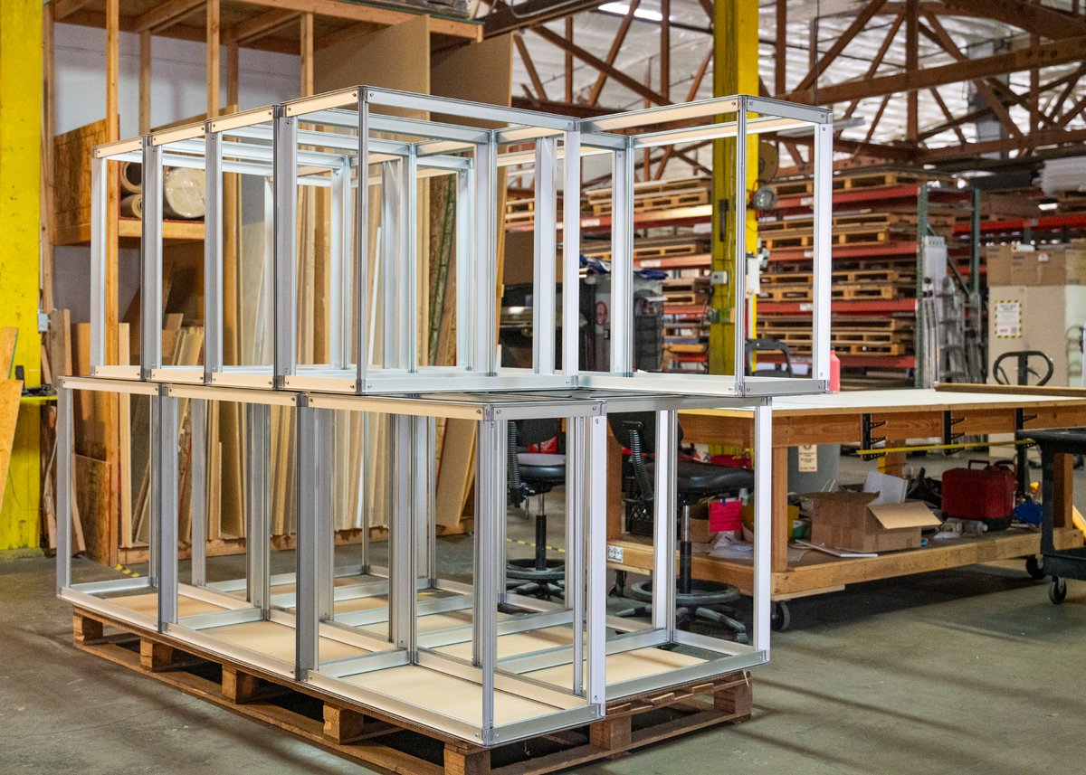 ForgeGraphic's tweet image. Taking SEGs to new dimensions with these new 4-sided SEG fixtures for Allbirds. 👟🐦 
--- 
#siliconeedgegraphics 
#SEGs 
#wedoitall