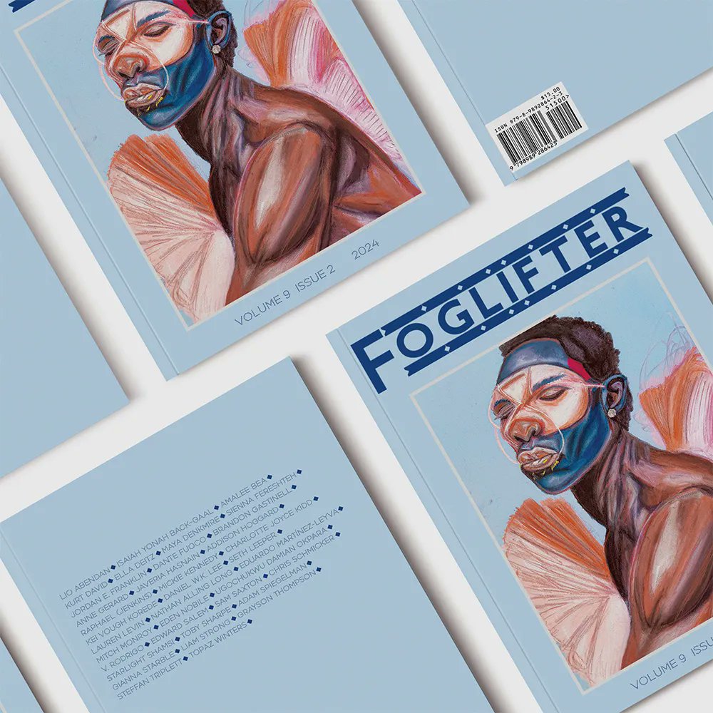 Thrilled to share the radiant cover for our new Fall 9.2 Issue—out now! 📣 Featuring vital contemporary queer &amp; trans voices in poetry, fiction, &amp; nonfiction 🌈🤍

Get yours here: foglifterjournal.com/product/foglif…