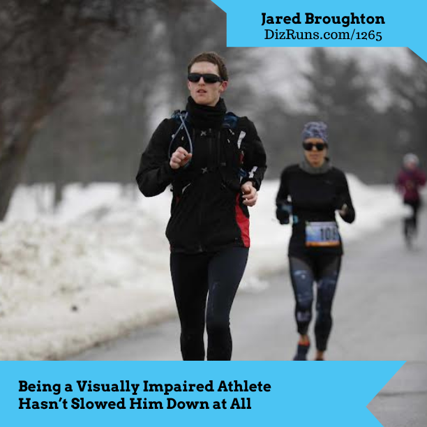 DizRuns's tweet photo. Jared Broughton doesn't let his visual impairment slow him down on the road.

He keeps setting his sights on big goals and going after them with everything he's got.

Listen at https://t.co/QPPkECDk5w or on your podcast app of choice.

#runningpodcast #dizrunsradio https://t.co/eIvqPTEePF