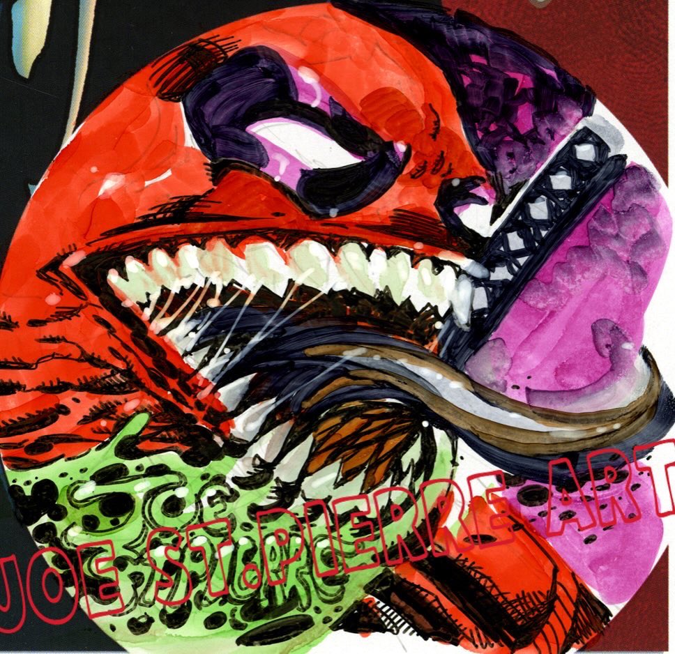 astronautink's tweet photo. I usually start my @whatnot stream with a remarque on a Venom print. Here’s a few recent ones. #Thursdays at noon EST!
#MilesMorales #SpiderMan #acrossthespiderversefanart #SpiderVerse #Marvel #comics #Venom #Venom3 #Deadpool #venompool @Marvel #sketch #print #art #drawing https://t.co/kePay9e8Im