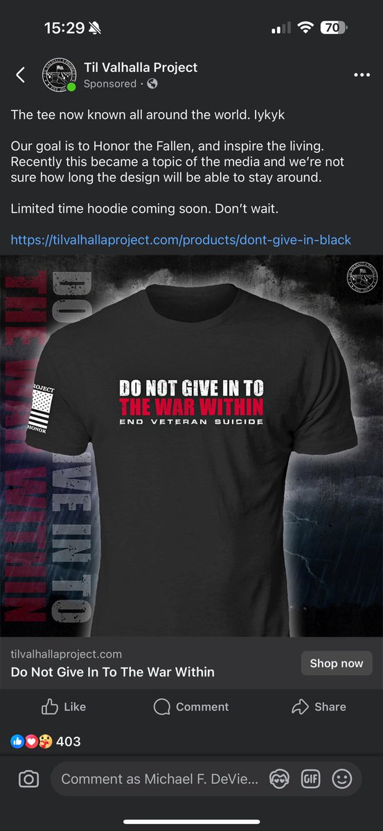 mdevietro's tweet image. However much you are currently hating @Delta for their harassment of a veteran it isn’t enough.  At least @tillvalhallahproject got an ad from it.