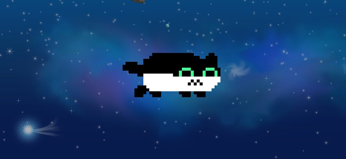 sinndytz's tweet photo. Check out my Nyan Cat! It can be yours too: Nyan Cat: Lost In Space: https://t.co/hEQZoPPuzV #nyancat #nyanlost https://t.co/RGTng9r3Cn