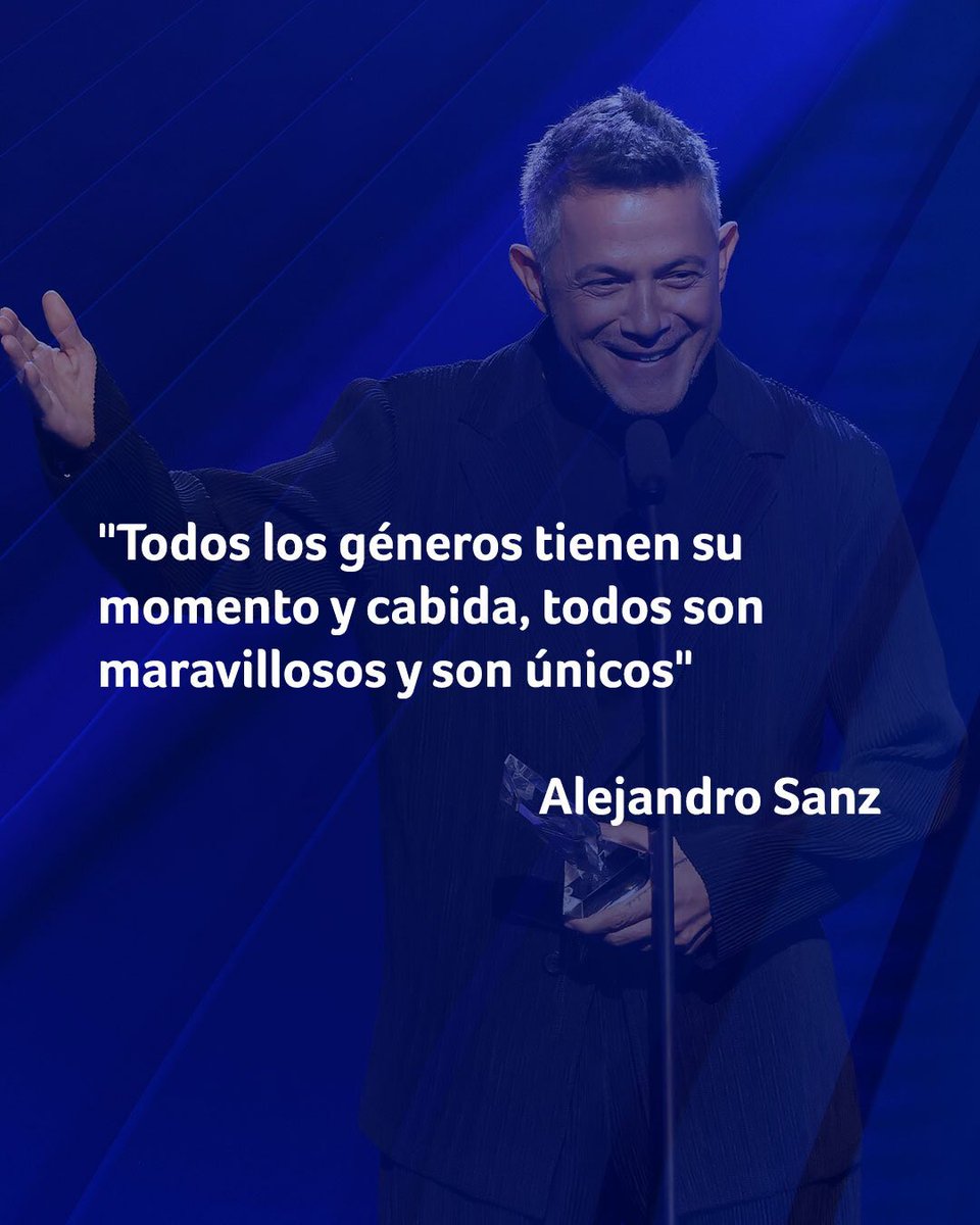 Amamos el discurso de <a href="/AlejandroSanz/">Alejandro Sanz</a> 😍❤️‍ al recbir su premio especial #PremiosBillboard2024 #Billboards2024 ✨