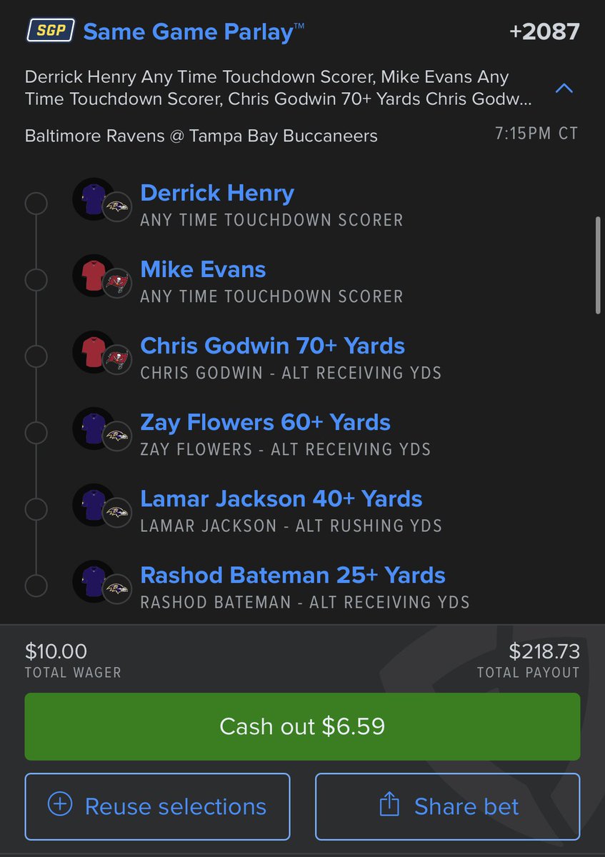 M1tchs_picks's tweet photo. MY BETS FOR TONIGHT #mitchspicks #nfl #football #bets #fanduel https://t.co/50blN21vZ3