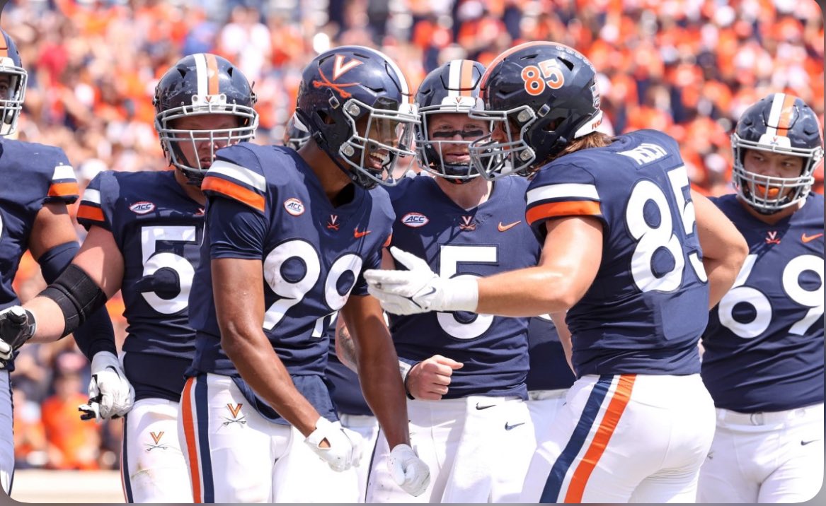 After a great conversation with <a href="/Coach_TerryHeff/">Terry Heffernan</a> I’m Blessed to receive my 19th Division one Offer from <a href="/UVAFootball/">Virginia Football</a>  <a href="/Coach_TElliott/">Tony Elliott</a> <a href="/CarinaH_FB/">Carina Hargreaves</a> <a href="/jsperos/">Justin Speros</a> <a href="/Coach_Rud/">Coach Rud</a> <a href="/coachsmith1507/">Jake Smith</a> <a href="/JHHSFootball/">Handley Football</a> <a href="/ByronHoenig/">Byron Hoenig</a> <a href="/MasonCaldwell55/">Mason Caldwell</a> <a href="/247Sports/">247Sports</a> <a href="/BrianDohn247/">BrianDohn247</a> <a href="/MohrRecruiting/">Brian Mohr</a> @On3Recruits