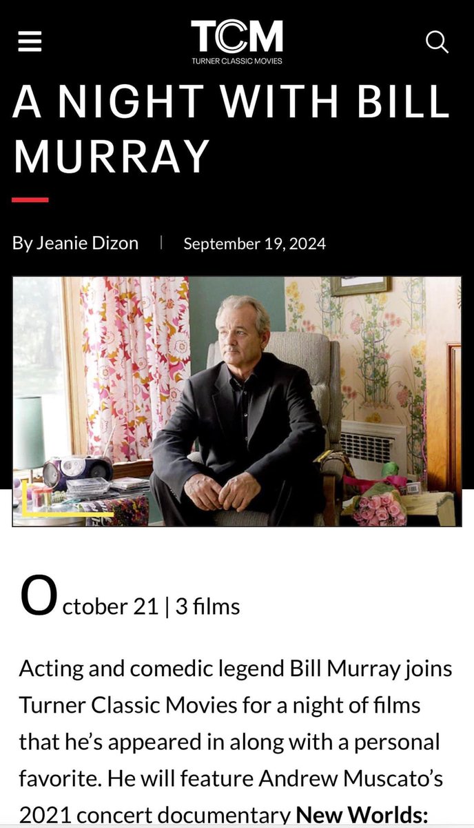 FioreMediaGroup's tweet photo. Tonight on @tcm at 8pm EST!!!  See Andrew Muscato’s docu concert NEW WORLDS THE CRADLE OF CIVILIZATION.

It has been our great pleasure to bring this excellent concert docu — and Bill Murray —  to TCM.  Thank you to Andrew for trusting us with his “baby.”  And thank you @ctabesh! https://t.co/rTUMvbFRr8