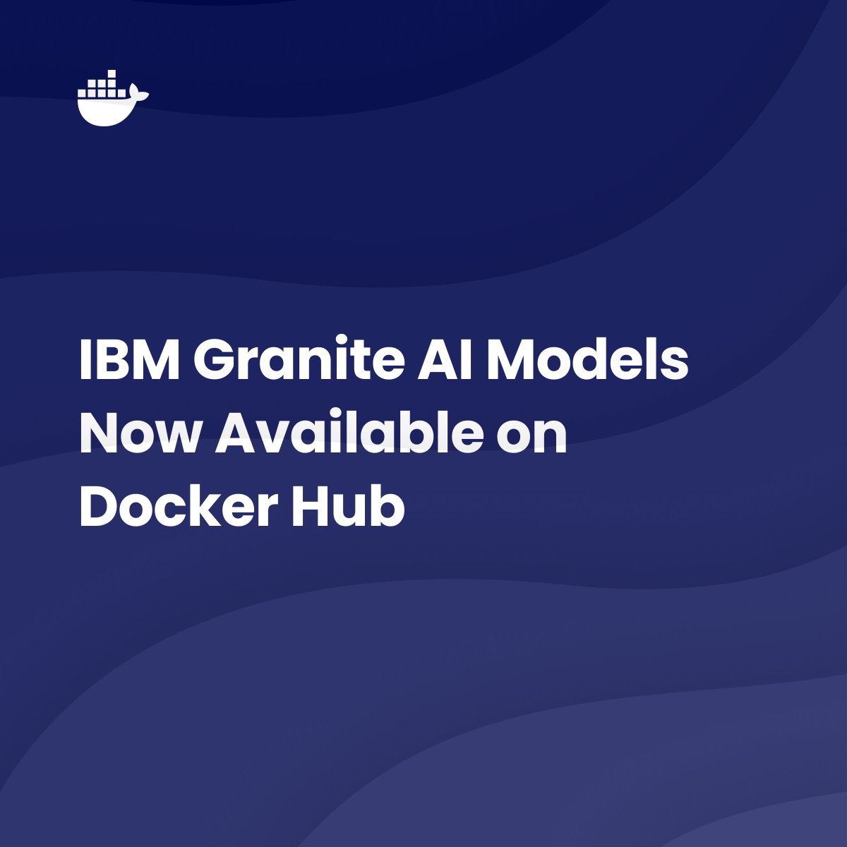 Docker's tweet image. New images for IBM Granite models and Red Hat InstructLab, compatible with both CPU and GPU, are available on Docker Hub. Now, developer teams can easily deploy and scale applications using IBM&apos;s AI models. 

Ready to start?
🔗 bit.ly/40fpAqI
#DockerHub #IBMGranite