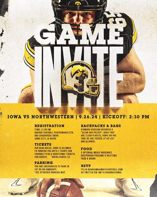 Eli Diane (@elidiane2027) on Twitter photo Thank you for the game day invite!!
<a href="/TheIowaHawkeyes/">The Iowa Hawkeyes</a>
<a href="/CoachLBrown/">Lambert Brown</a>
<a href="/Wheels_59/">Jeff Weiland</a>
<a href="/MNFBSpotlight/">MNFootballSpotlight</a>
<a href="/PrepRedzoneMN/">Prep Redzone Minnesota</a>
<a href="/OJW_Scouting/">PrepRedzone Oliver</a> Thank you for the game day invite!!
<a href="/TheIowaHawkeyes/">The Iowa Hawkeyes</a>
<a href="/CoachLBrown/">Lambert Brown</a>
<a href="/Wheels_59/">Jeff Weiland</a>
<a href="/MNFBSpotlight/">MNFootballSpotlight</a>
<a href="/PrepRedzoneMN/">Prep Redzone Minnesota</a>
<a href="/OJW_Scouting/">PrepRedzone Oliver</a>