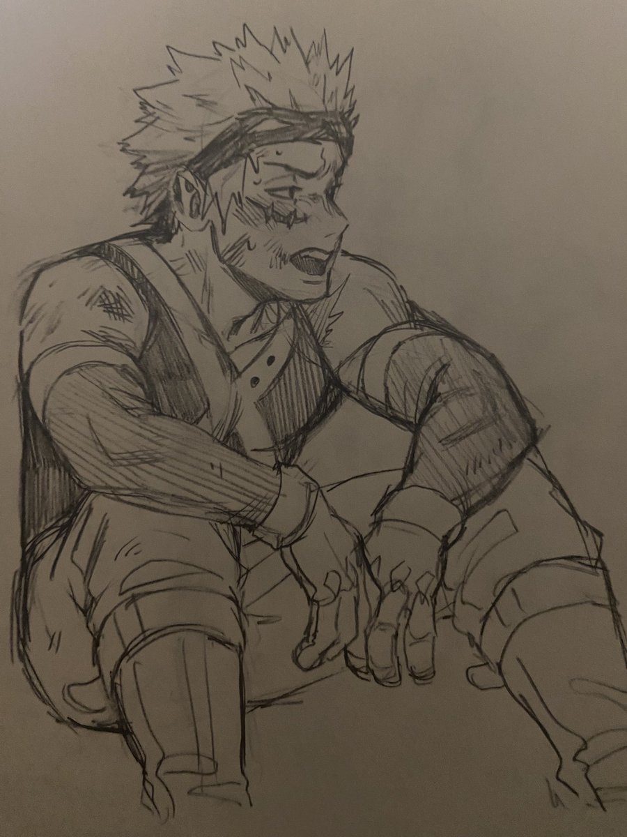 MyNemWynx's tweet image. #bakugou sketch except his hair looks too much like kiri's ndbdnffn