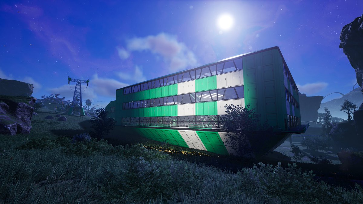 cinnamonvector's tweet image. I'm really enjoying Satisfactory. I love the pace of the game and the  way it doesn't dominate my time. When I play I just have a discrete goal  which usually takes a couple of hours. This evening I made a computer  factory. I really enjoy making the factories look nice too!