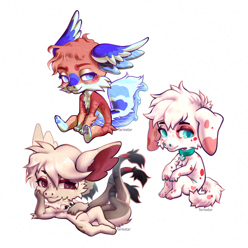 tarinatart's tweet photo. ych Chibies of some @ProjectXeros characters~ https://t.co/Bt65TRUWBu