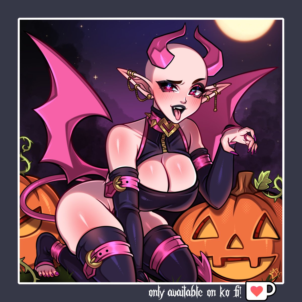 [ DEMONS HARVEST YCH ] 😈
• $135+ USD | Topless Alt available +$15 USD
• Available on ko-fi ONLY [🔗 below]

♥ + 🔁 super appreciated!

*Will finish as many as I can before my break &amp; after [Nov1st-15th]